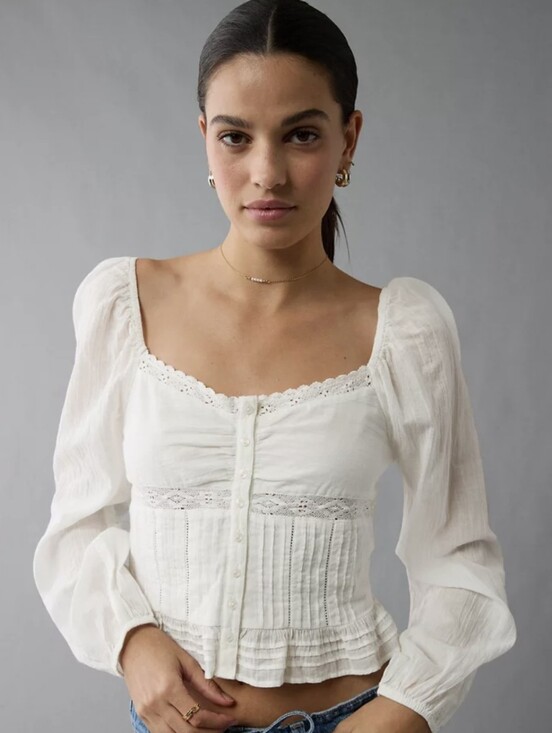 American Eagle Outfitters Tops - AE Peasant Blouse